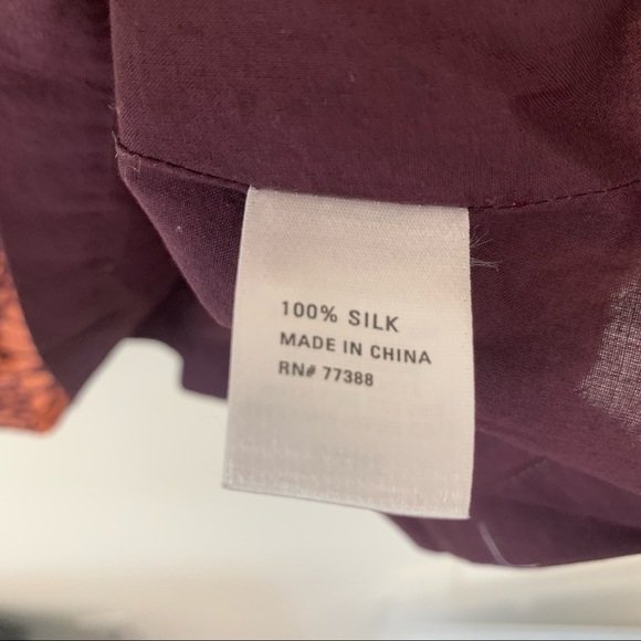 Madewell Eliot silk sleeveless dress in coral and purple size small - Picture 4 of 5